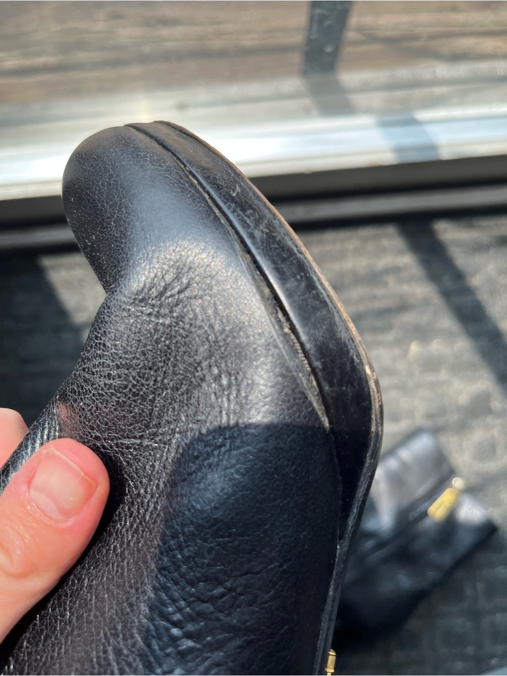 Prada Black Leather Booties with Zip Side- Size 38 - Picture 8 of 12